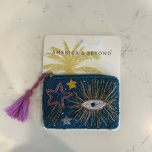 America & Beyond Beaded Wallet